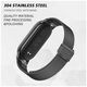 Techsuit Strap for Xiaomi Mi Band 8 / 8 NFC / 9 / 9 NFC - Techsuit Watchband (W022) - Silver 5949419206175 έως 12 άτοκες Δόσεις