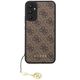 Original Case SAMSUNG GALAXY A34 5G Guess Hardcase 4G Charms Collection (GUHCSA34GF4GBR) brown 3666339123888