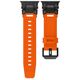 Techsuit Strap for Apple Watch 1/2/3/3/4/4/5/5/5/6/6/7/8/9/SE/SE 2/Ultra/Ultra 2 (42/44/45/49mm) - Techsuit Watchband (W064) - Titanium Black Orange 5949419225060 έως 12 άτοκες Δόσεις